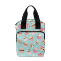 Pastel Cupcake Pattern Print Bible Tote Bag