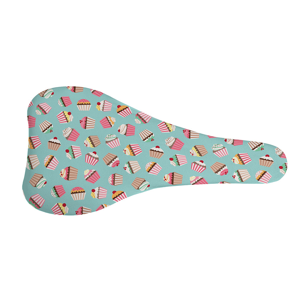 Pastel Cupcake Pattern Print Bicycle Seat Cover