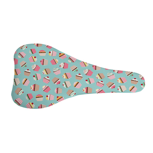Pastel Cupcake Pattern Print Bicycle Seat Cover