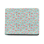 Pastel Cupcake Pattern Print Bifold Wallet