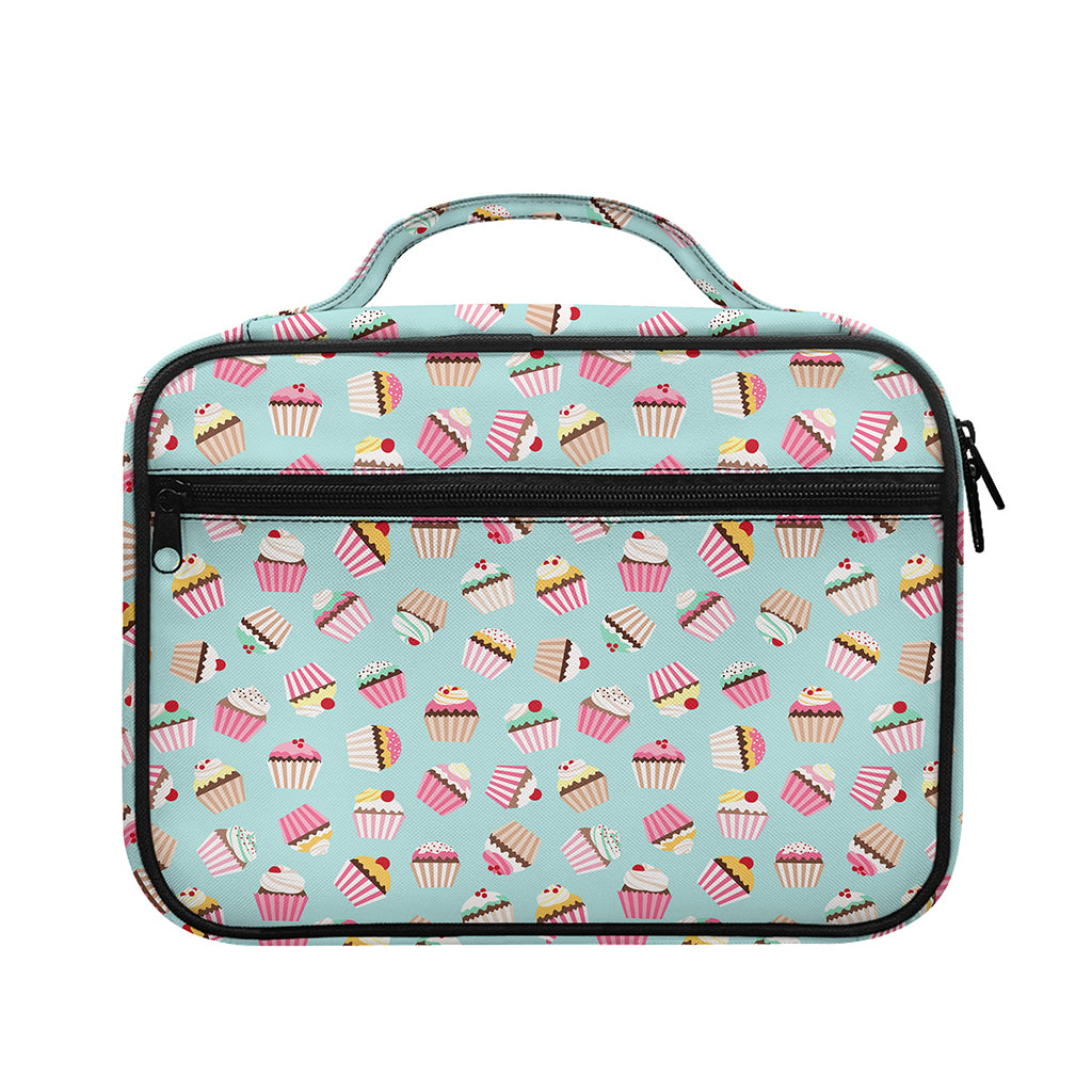 Pastel Cupcake Pattern Print Briefcase Bible Bag