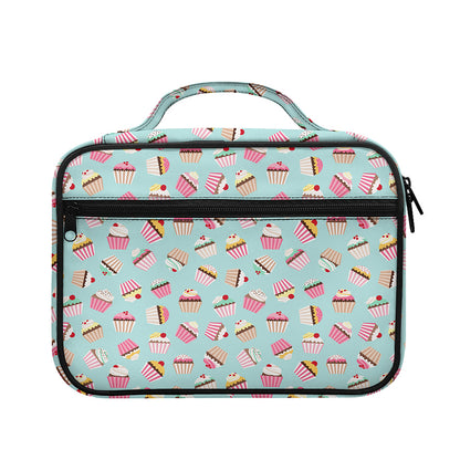 Pastel Cupcake Pattern Print Briefcase Bible Bag