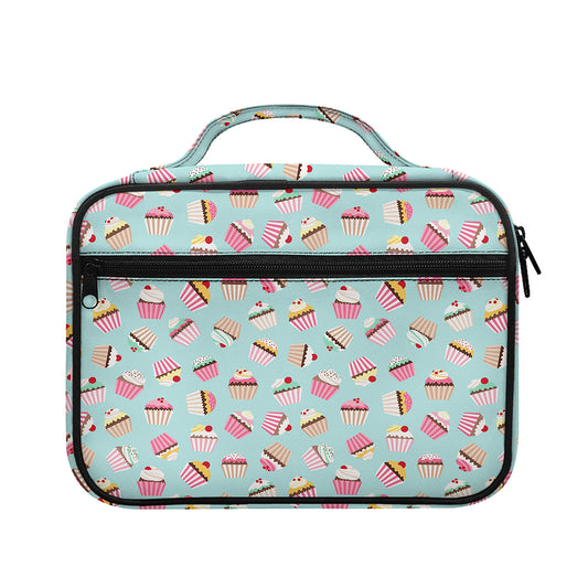 Pastel Cupcake Pattern Print Briefcase Bible Bag