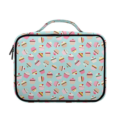 Pastel Cupcake Pattern Print Briefcase Bible Bag
