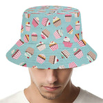Pastel Cupcake Pattern Print Bucket Hat