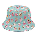 Pastel Cupcake Pattern Print Bucket Hat