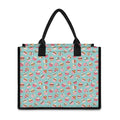 Pastel Cupcake Pattern Print Canvas Tote Bag