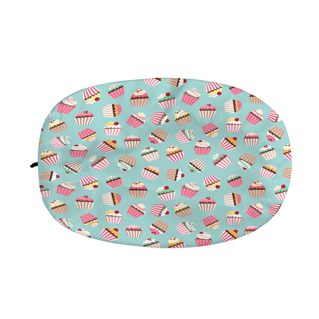 Pastel Cupcake Pattern Print Car Side Mirror Covers