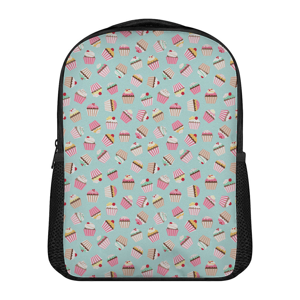 Pastel Cupcake Pattern Print Casual Backpack