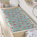 Pastel Cupcake Pattern Print Changing Pad Cover