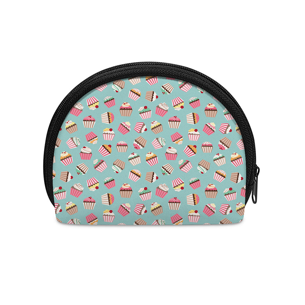Pastel Cupcake Pattern Print Coin Purse