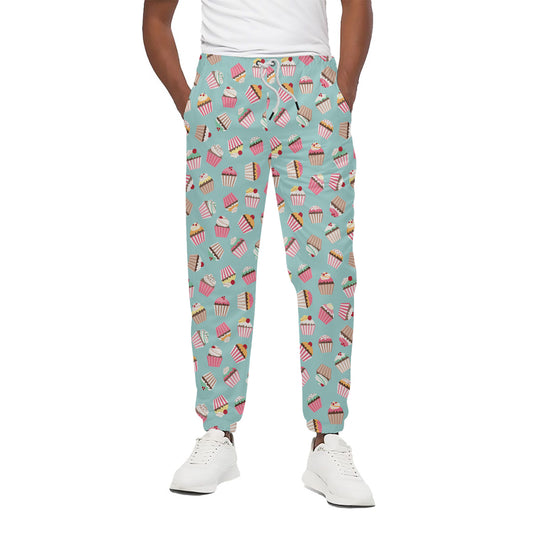 Pastel Cupcake Pattern Print Cotton Pants