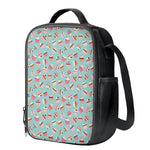 Pastel Cupcake Pattern Print Crossbody Lunch Bag
