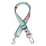 Pastel Cupcake Pattern Print Dog Seat Belt