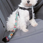 Pastel Cupcake Pattern Print Dog Seat Belt