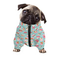 Pastel Cupcake Pattern Print Dog Zip Up Jacket