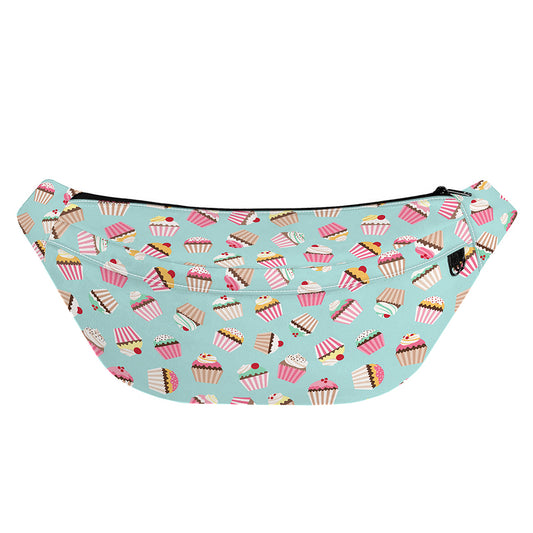 Pastel Cupcake Pattern Print Fanny Pack
