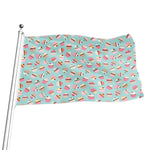 Pastel Cupcake Pattern Print Flag