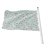 Pastel Cupcake Pattern Print Flag