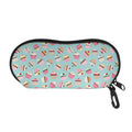 Pastel Cupcake Pattern Print Glasses Case