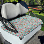 Pastel Cupcake Pattern Print Golf Cart Seat Cover