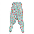 Pastel Cupcake Pattern Print Hammer Pants