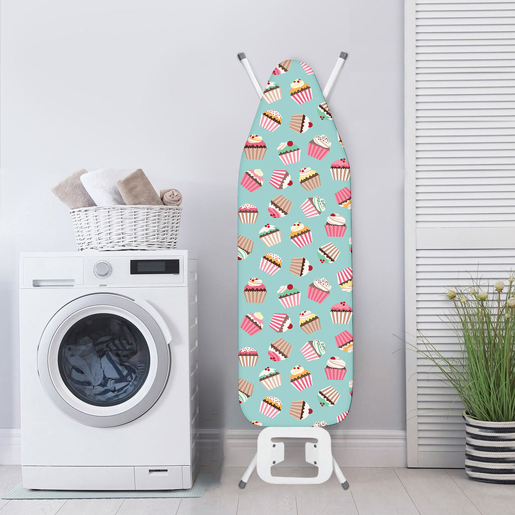 Pastel Cupcake Pattern Print Ironing Board Cover