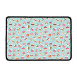 Pastel Cupcake Pattern Print Kitchen Mat