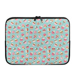 Pastel Cupcake Pattern Print Laptop Sleeve