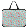 Pastel Cupcake Pattern Print Laptop Sleeve With Handle