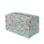 Pastel Cupcake Pattern Print Leather Tissue Box Cover