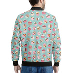 Pastel Cupcake Pattern Print Men's Bomber Jacket