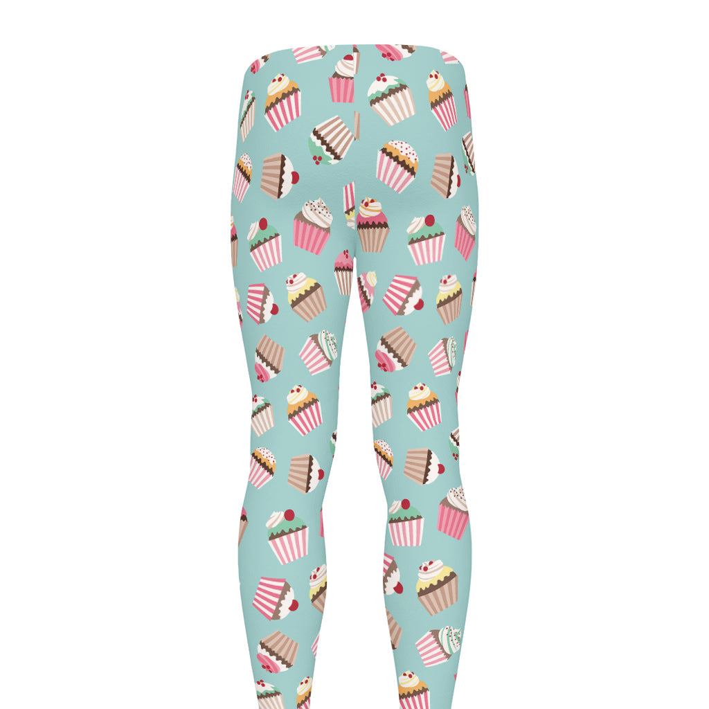 Pastel Cupcake Pattern Print Men's leggings