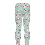 Pastel Cupcake Pattern Print Men's leggings