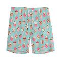 Pastel Cupcake Pattern Print Men's Athletic Shorts