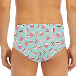 Pastel Cupcake Pattern Print Men's Triangle Swim Briefs