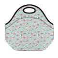 Pastel Cupcake Pattern Print Neoprene Lunch Bag