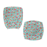 Pastel Cupcake Pattern Print Office Chair Cover