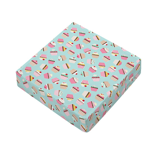 Pastel Cupcake Pattern Print Outdoor Seat Cushion Cover