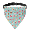 Pastel Cupcake Pattern Print Over The Collar Dog Bandana