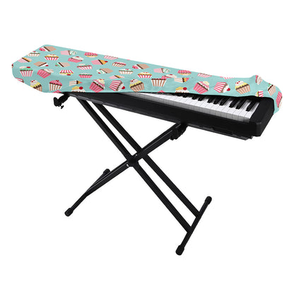 Pastel Cupcake Pattern Print Piano Keyboard Cover