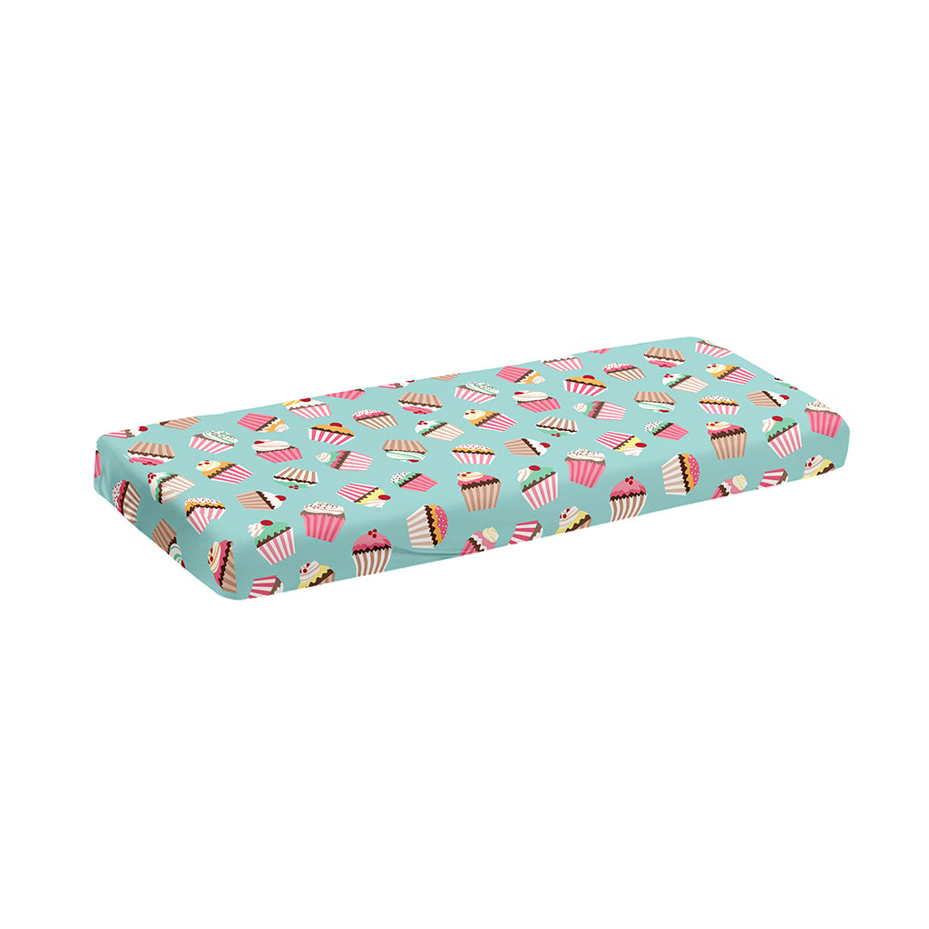 Pastel Cupcake Pattern Print Piano Keyboard Cover