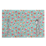 Pastel Cupcake Pattern Print Placemat