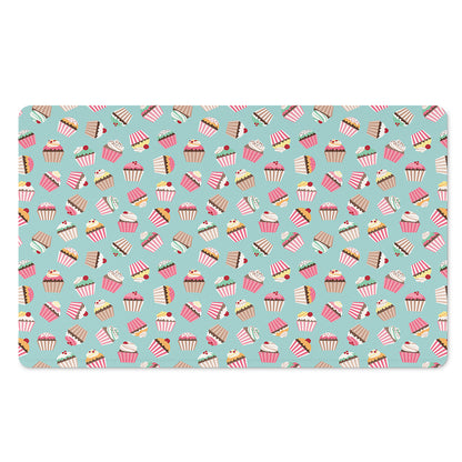 Pastel Cupcake Pattern Print Polyester Doormat