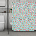 Pastel Cupcake Pattern Print Polyester Shower Curtain