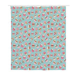 Pastel Cupcake Pattern Print Polyester Shower Curtain