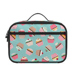 Pastel Cupcake Pattern Print Portable Lunch Bag