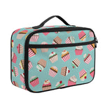 Pastel Cupcake Pattern Print Portable Lunch Bag