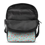 Pastel Cupcake Pattern Print Rectangular Crossbody Bag