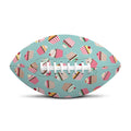 Pastel Cupcake Pattern Print Rugby Ball